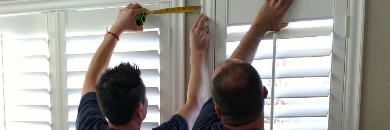 Measuring plantation shutters